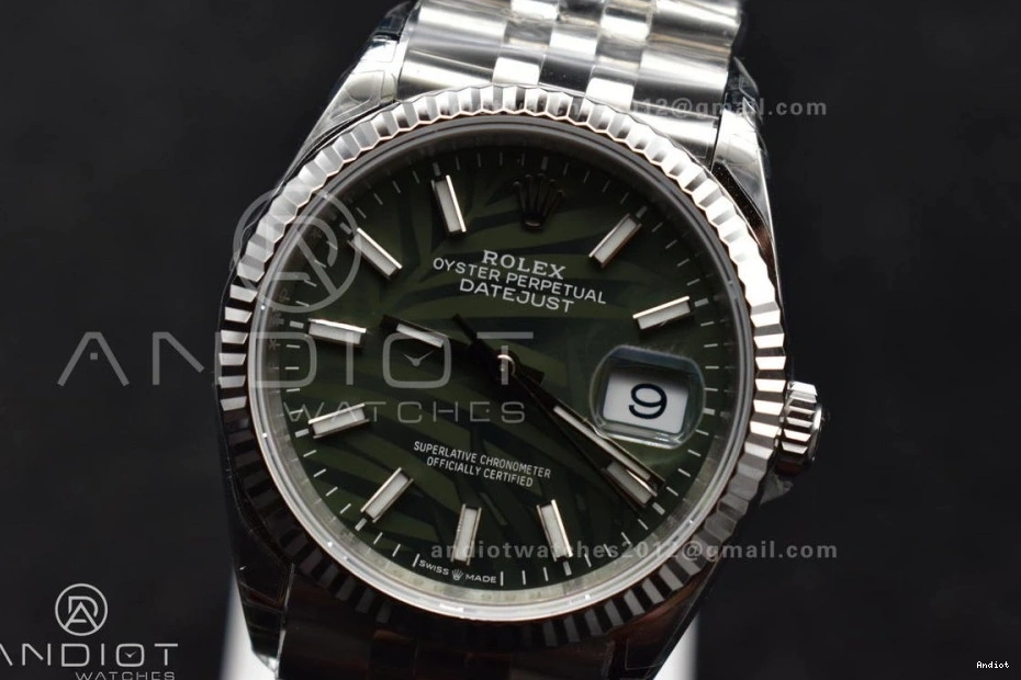 Dial 36 VS3235 1:1 Bracelet 904L on VSF Jubilee Leaf 126234 DateJust Edition SS Best Steel Green 0403